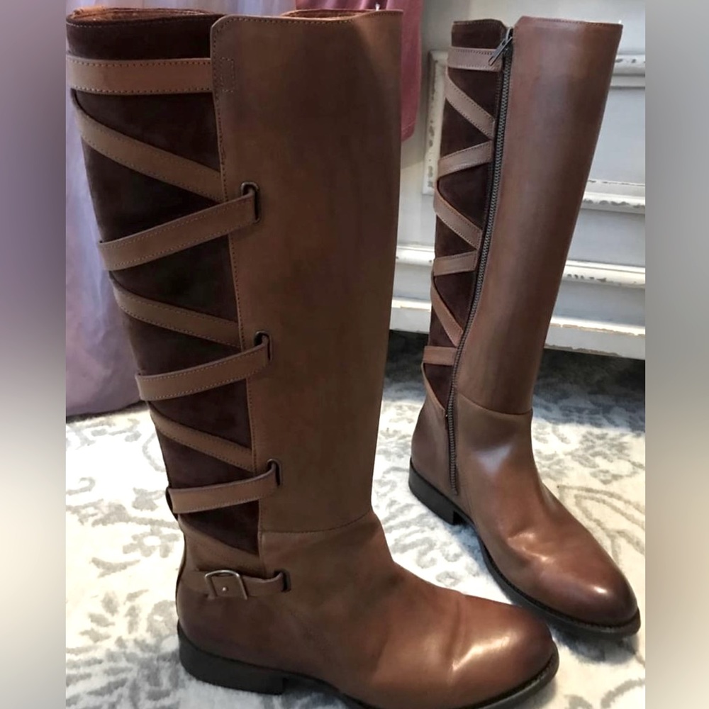 (BEST OFFER)  Frye & Co. Jordan Strappy Riding Boots size 8 Women’s